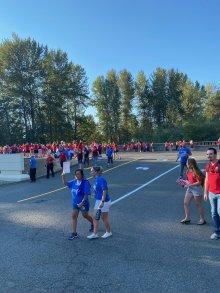 AFT Kent and Kent Educational Association stand in solidarity during KEA's strike. Photo: Ray Carrillo